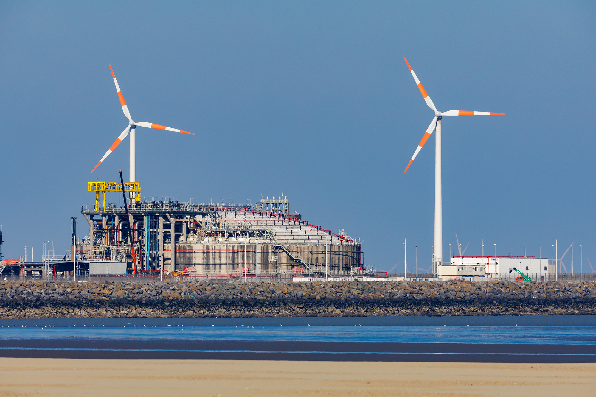 LNG-Terminal von Fluxys in Zeebrugge (Bild: Kurt Desplenter/Belga)