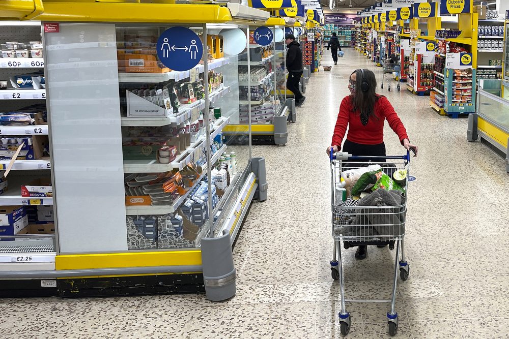 Supermarkt in London (Bild: Daniel Leal/AFP)
