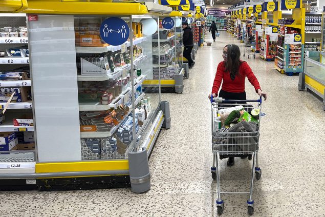 Supermarkt in London (Bild: Daniel Leal/AFP)