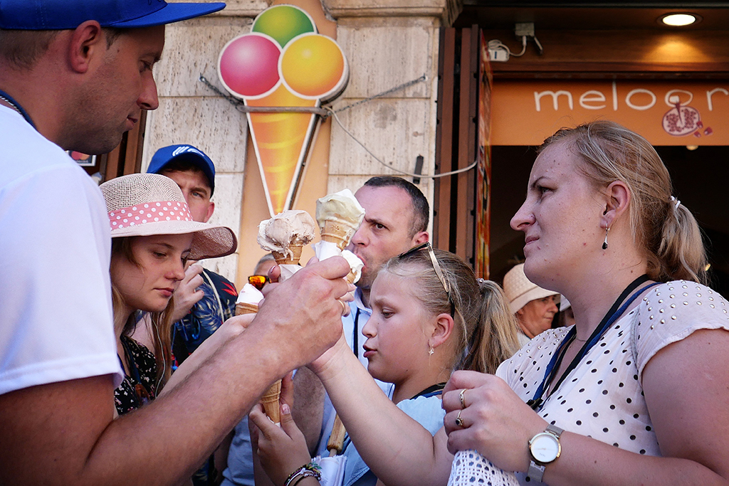 Eis sorgt während der Hitzewelle in Italien zumindest für etwas Abkühlung (Archivbild: Alberto Pizzoli/AFP)