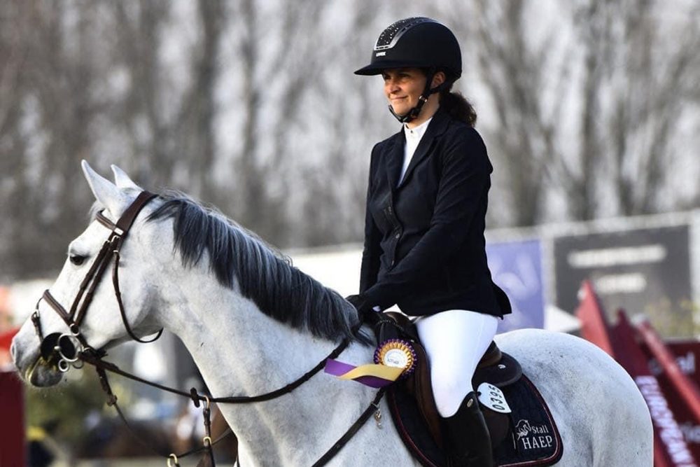 Katja Haep mit Chupalina beim Springturnier in Ebreichsdorf (Bild: privat)