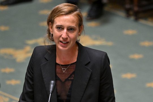 Kattrin Jadin bei der Kammersitzung vom 19. Mai (Bild: Dirk Waem/Belga)