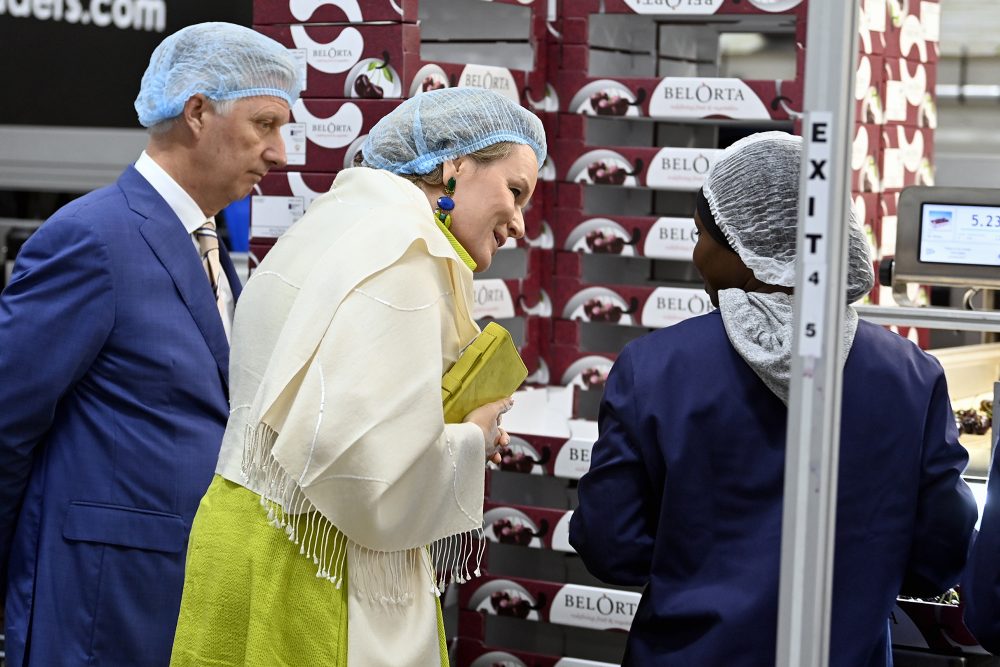 König Philippe und Königin Mathilde bei BelOrta in Borgloon (Bild: Eric Lalmand/Belga)