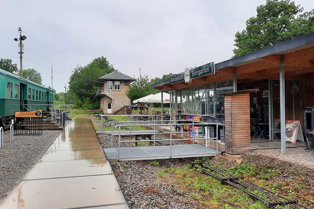 Das Bahnhofscafé in Raeren (Bild: Chantal Delhez/BRF)