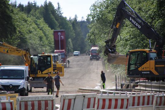 Baustelle auf dem Hohen Venn (Bild: Christoph Heeren/BRF)