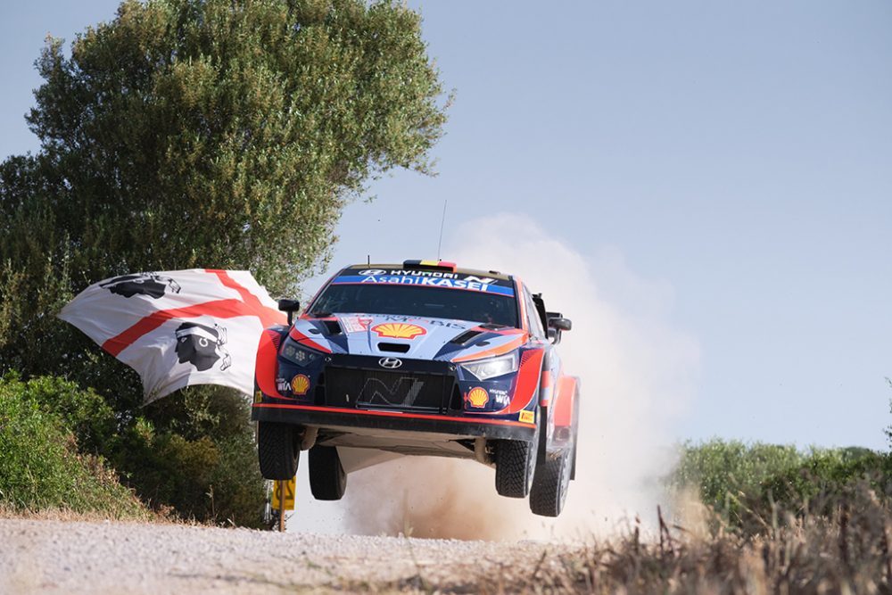 Thierry Neuville/Martijn Wydaeghe beim Shakedown der Rallye Italien auf Sardinien