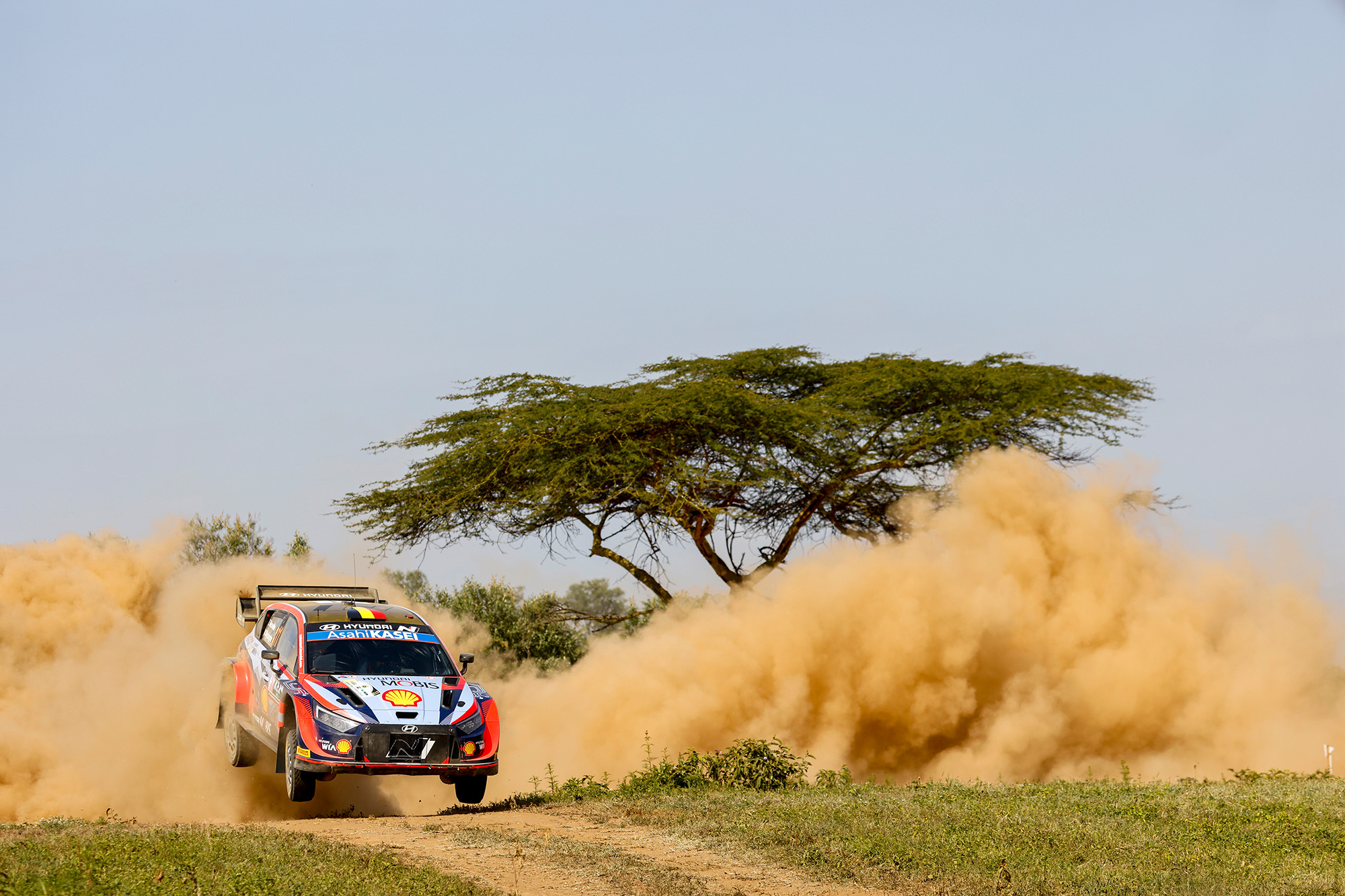 Thierry Neuville/Martijn Wydaeghe beim Shakedown der Rallye Kenia