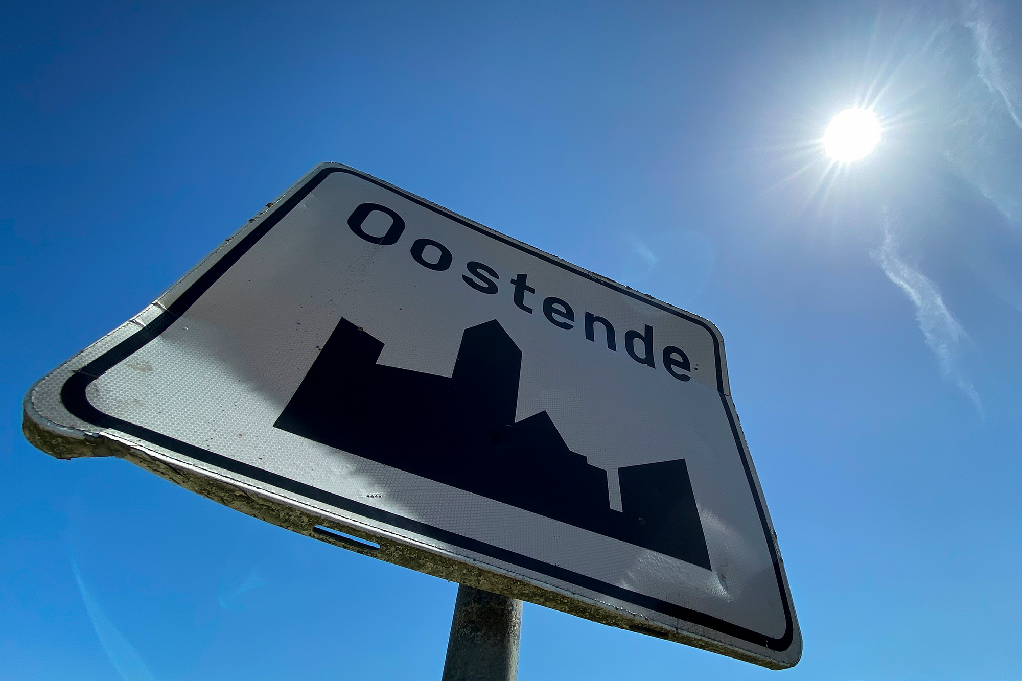 Ortsschild von Ostende (Bild: Thierry Roge/Belga)