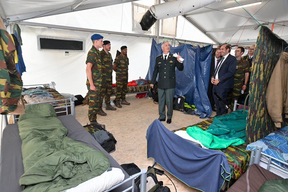 König Philippe besucht belgische Soldaten in Constanta, Rumänien (Bild: Eric Lalmand/Belga)