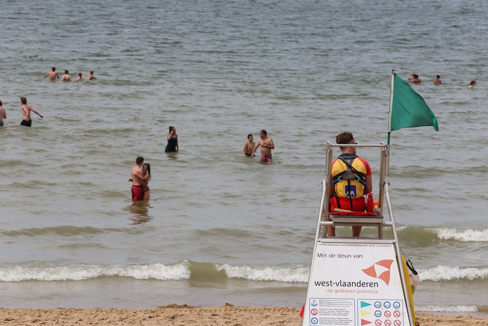 Rettungsschwimmer am Strand von Ostende