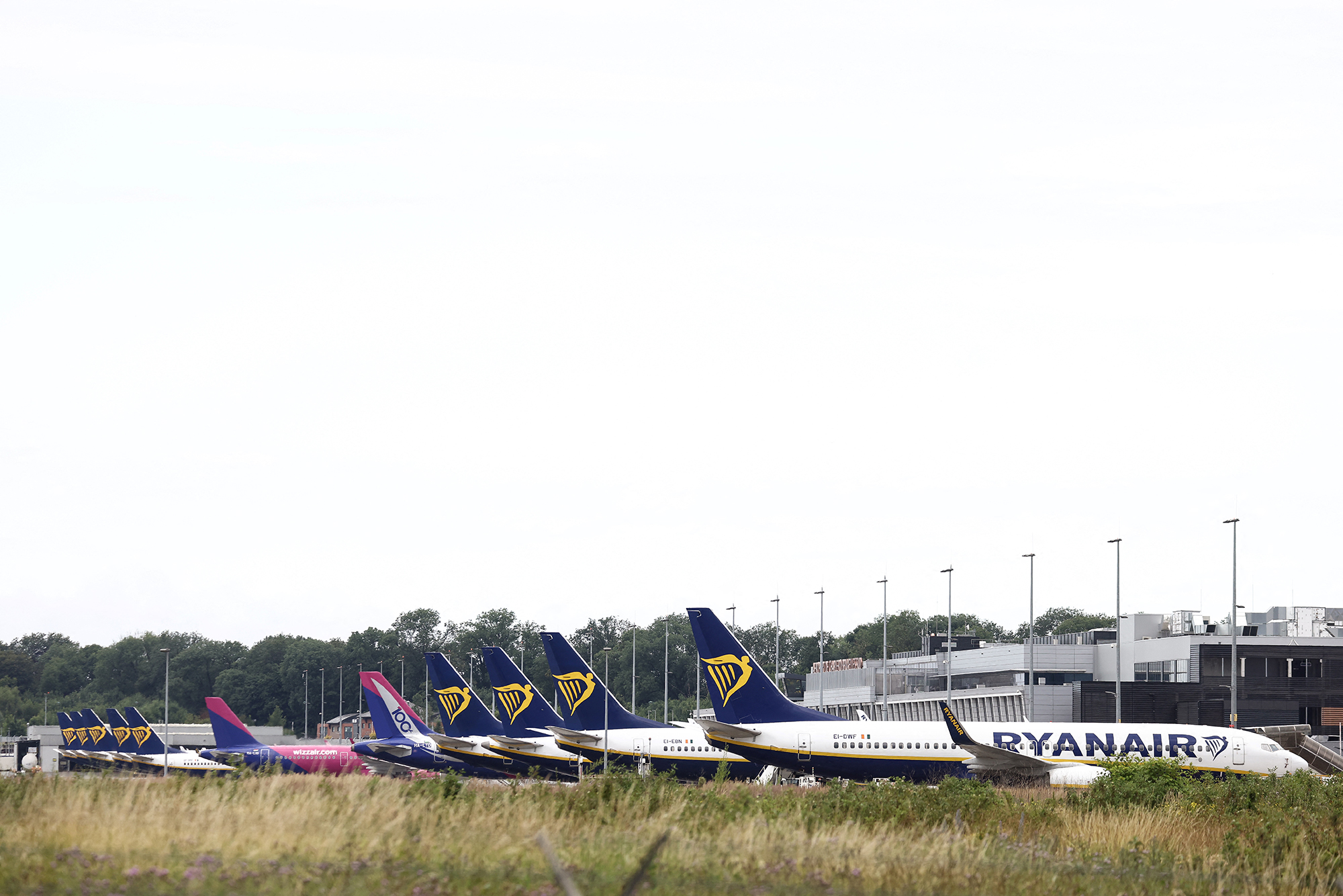 Ryanair-Flugzeuge in Charleroi (Archivbild: Kenzo Tribouillard/AFP)