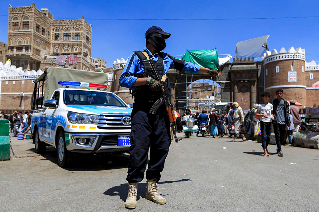 Jemens Hauptstadt Sanaa am 24. März (Bild: Mohammed Huwais/AFP)