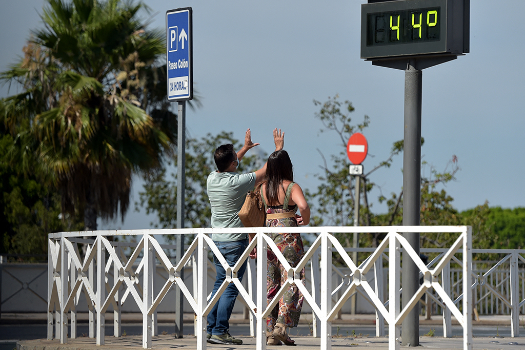 Die Hitze hat Spanien fest im Griff (Bild: Cristina Quicler/AFP)