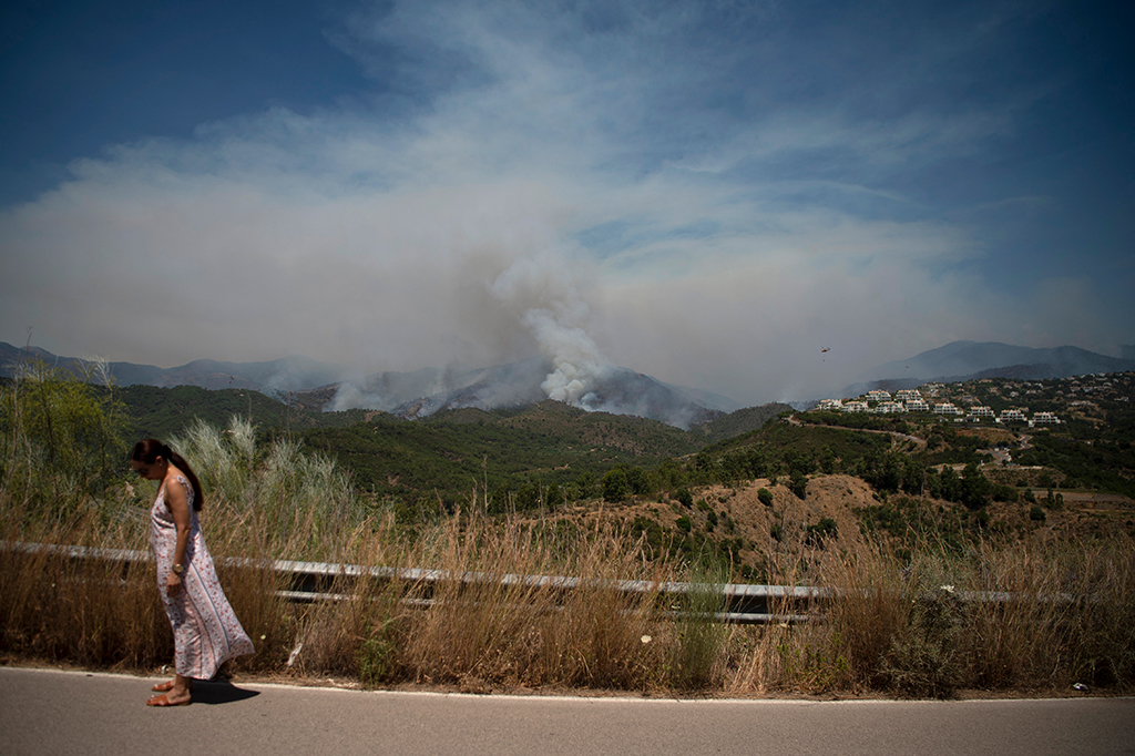 Waldbrand an der Costa del Sol (Bild: Jorge Guerrero/AFP)