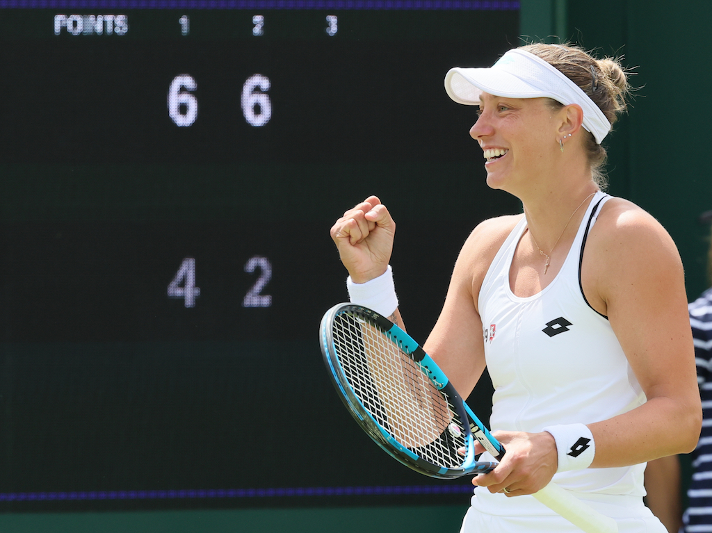 Wimbledon: Yanina Wickmayer setzte sich in ihrem Erstrundenspiel gegen die Chinesin Lin Zhu durch (Bild: Benoit Doppagne/Belga)