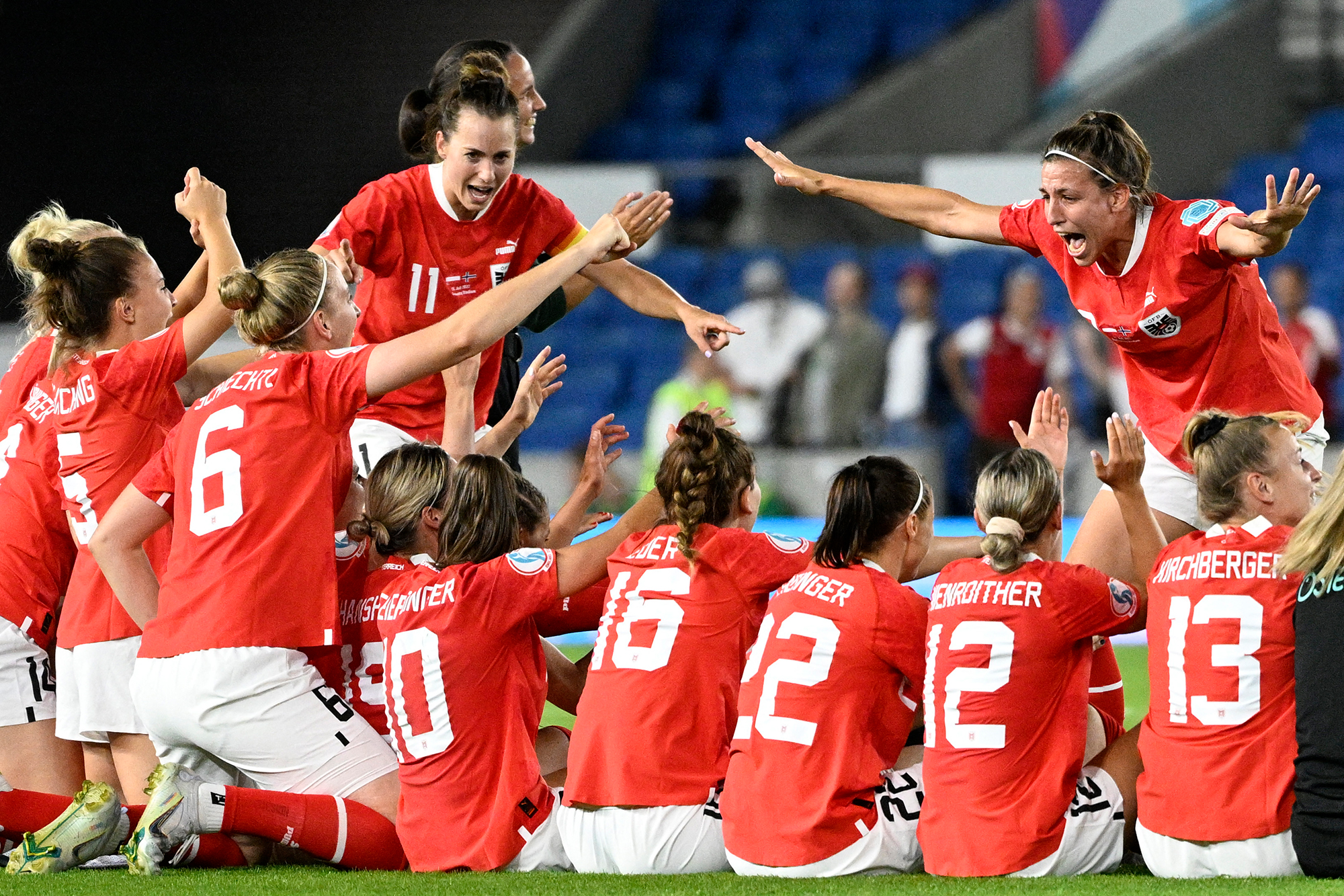 Österreich steht im EM-Viertelfinale (Bild: Damien Meyer/AFP)