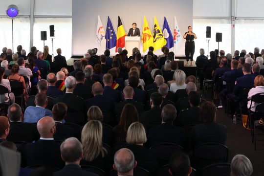 Nationale Gedenkfeier für die Opfer der Überschwemmungen vom Juli 2021 in Chênée (Bild: Benoit Doppagne/Belga)