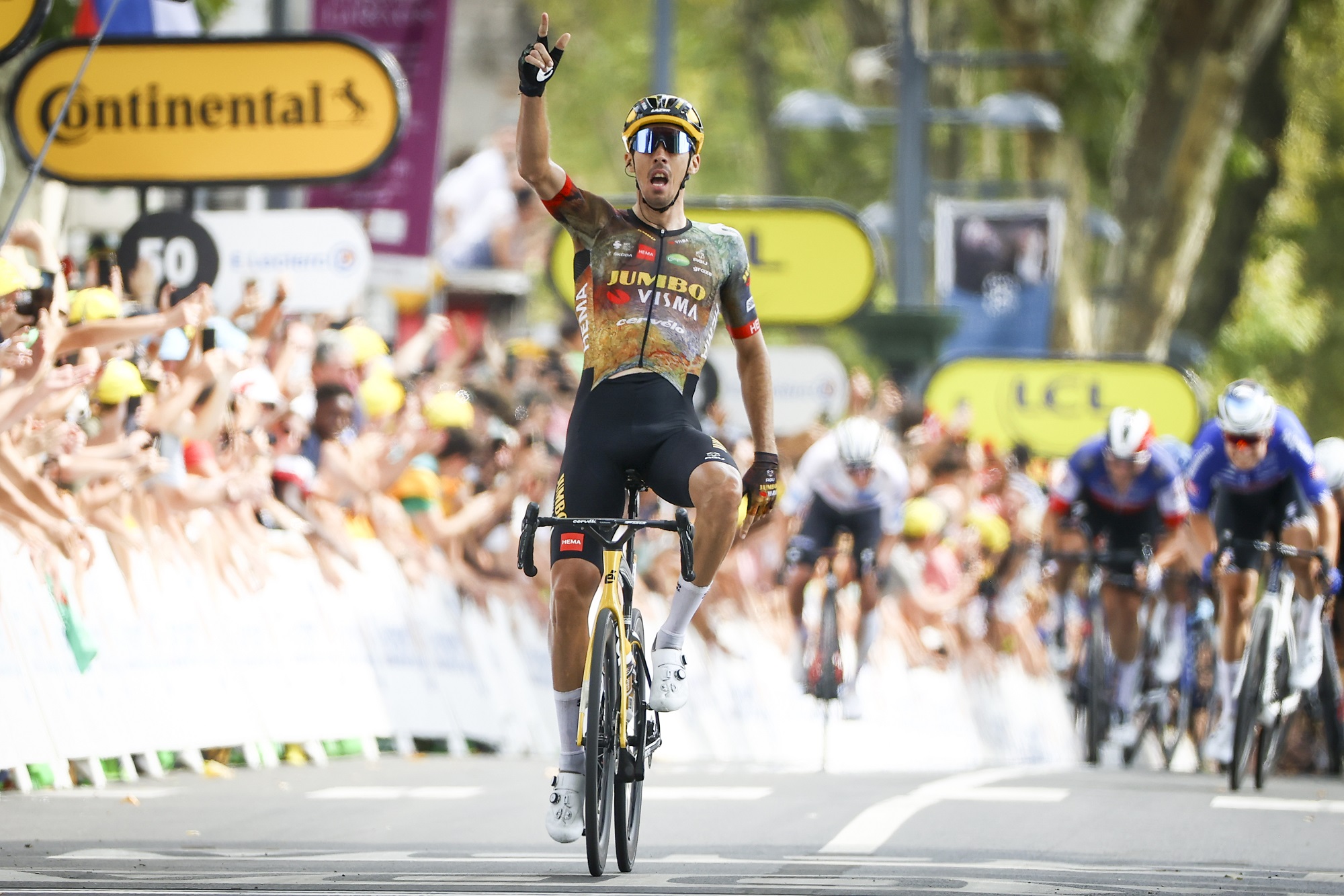 Christophe Laporte sorgt für den ersten französischen Sieg der 109. Tour de France (Bild: David Pintens/Belga)
