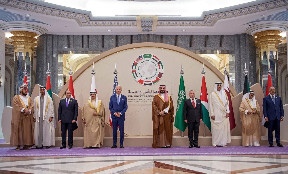 Gipfel des Golf-Kooperationsrats in Dschidda mit US-Präsident Joe Biden (Bild: Bandar Al-Jaloud/Saudi Royal Palace/AFP)