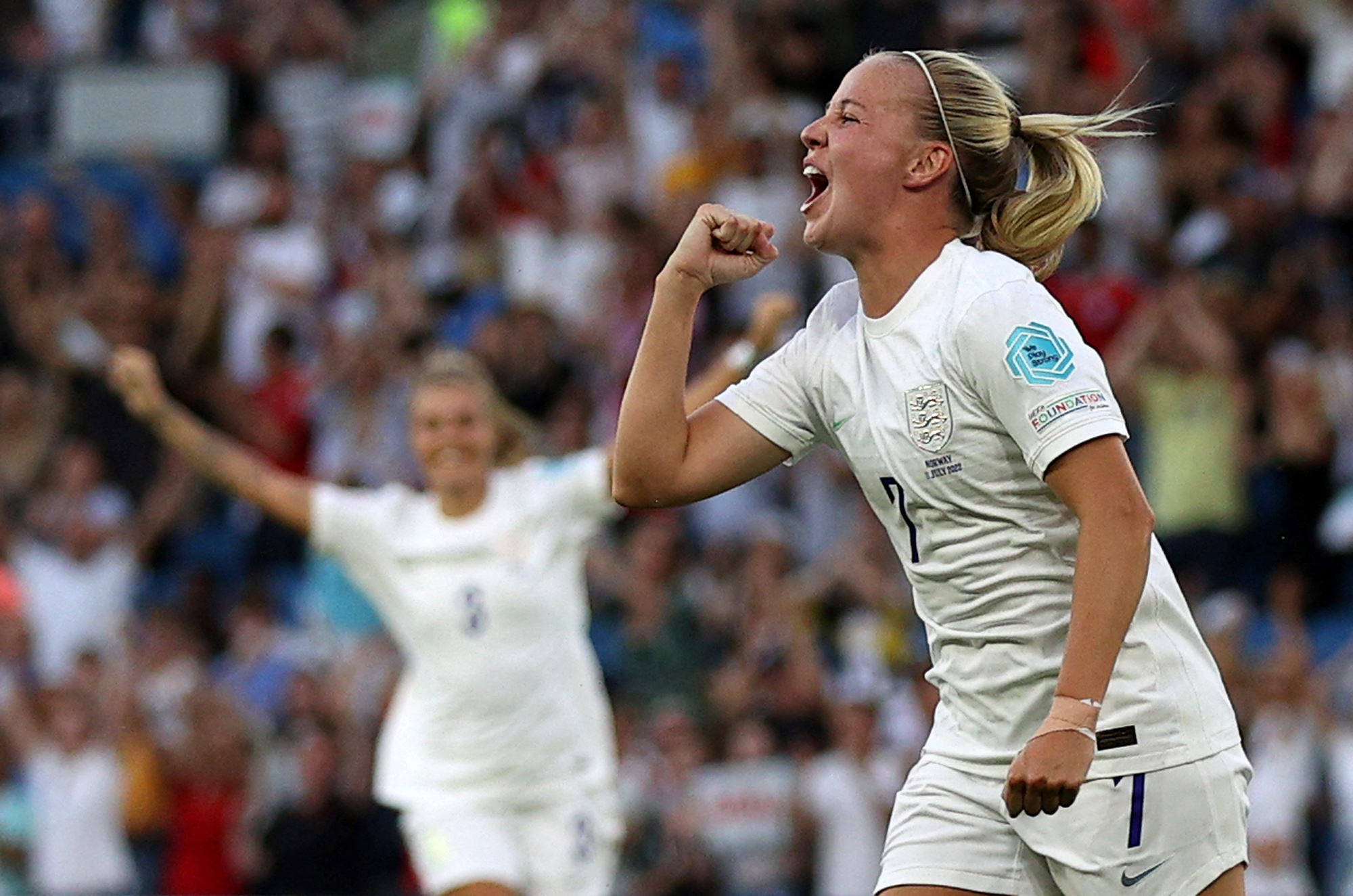 EM-Rekordsieg für Englands Fußballerinnen (Bild: Adrian Dennis/AFP)