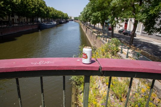 Am Lousbergskaai in Gent wurde der 53-Jährige tot aufgefunden (Bild: Nicolas Maeterlinck/Belga)