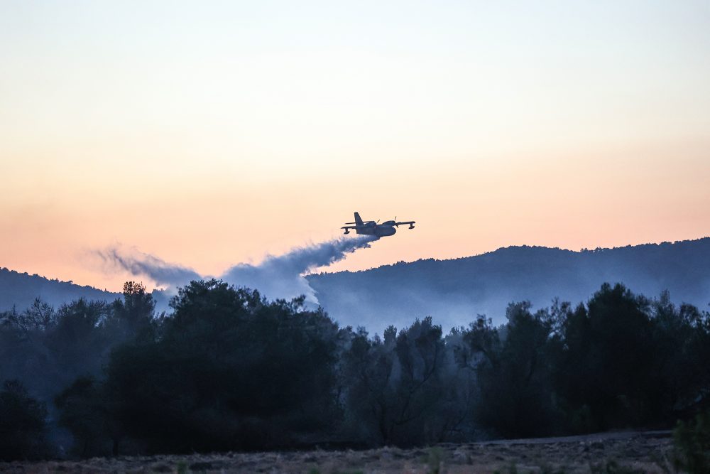 Waldbrand im Westen von Athen