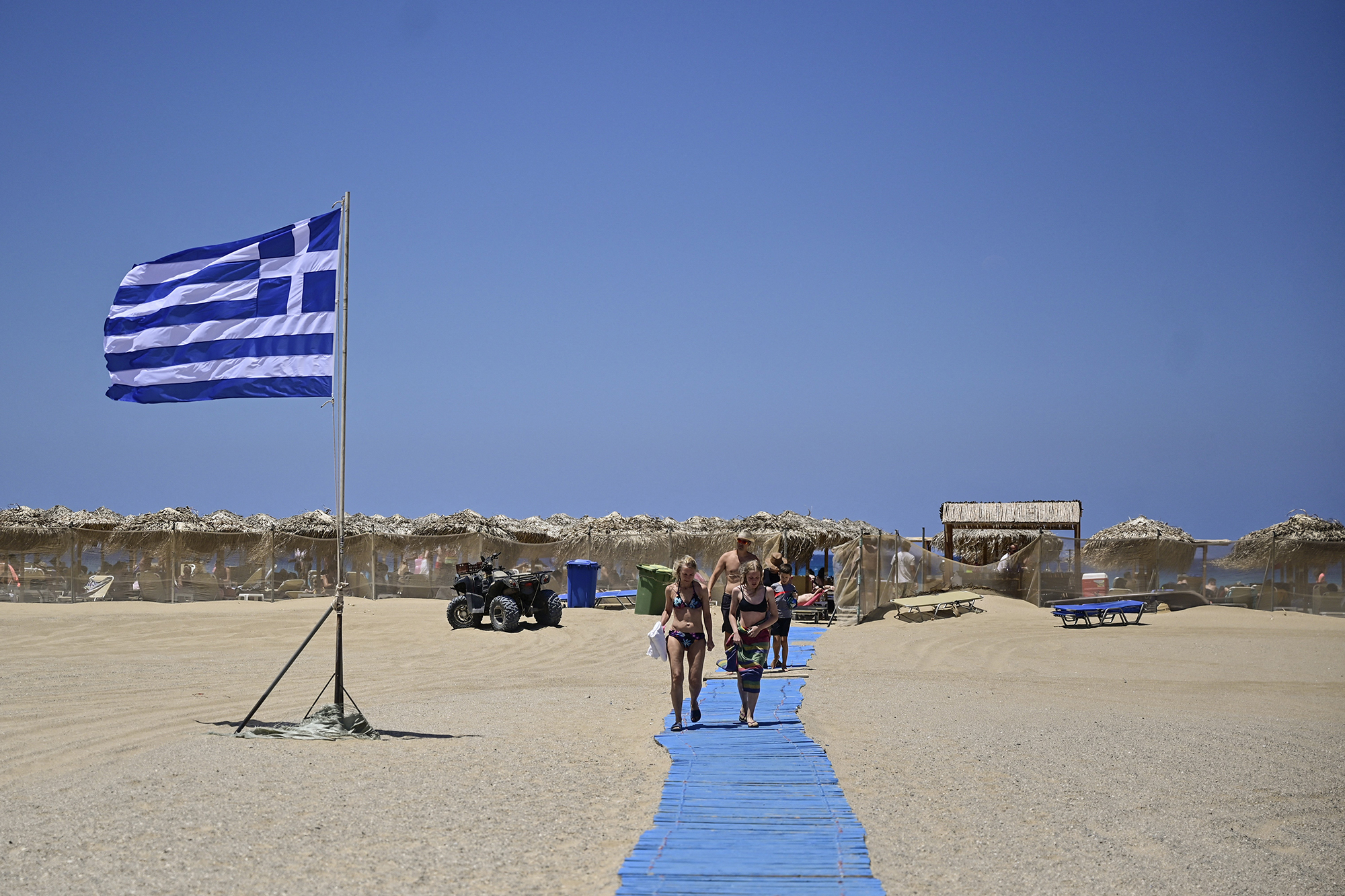 Am Strand von Kreta, Griechenland