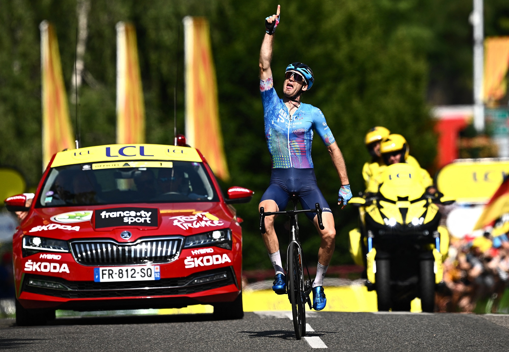 Hugo Houle gewinnt in Foix (Bild: Marco Bertorello/AFP)