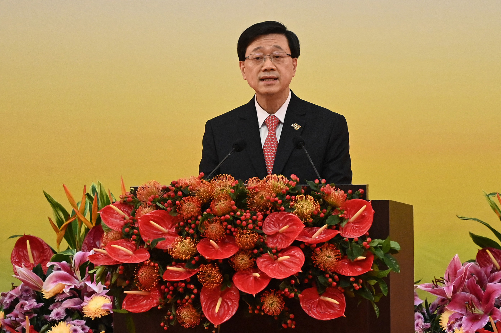 Hongkongs neuer Regierungschef John Lee (Bild: Chtayti/Pool/AFP)