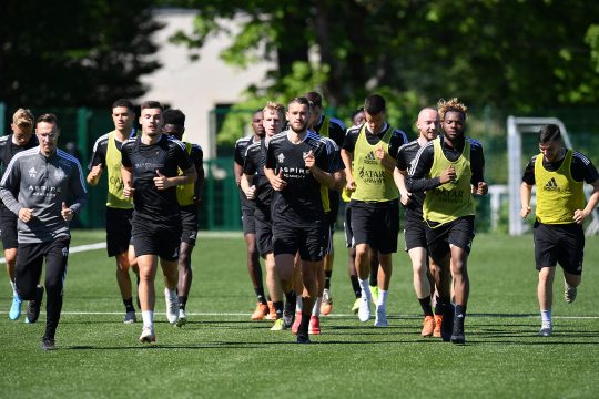 AS-Spieler bei einem Training am 14. Juni (Bild: John Thys/Belga)