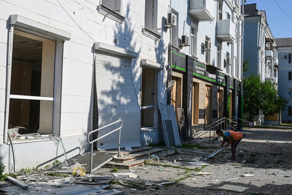 Kramatorsk am Samstag (Bild: Miguel Medina/AFP)