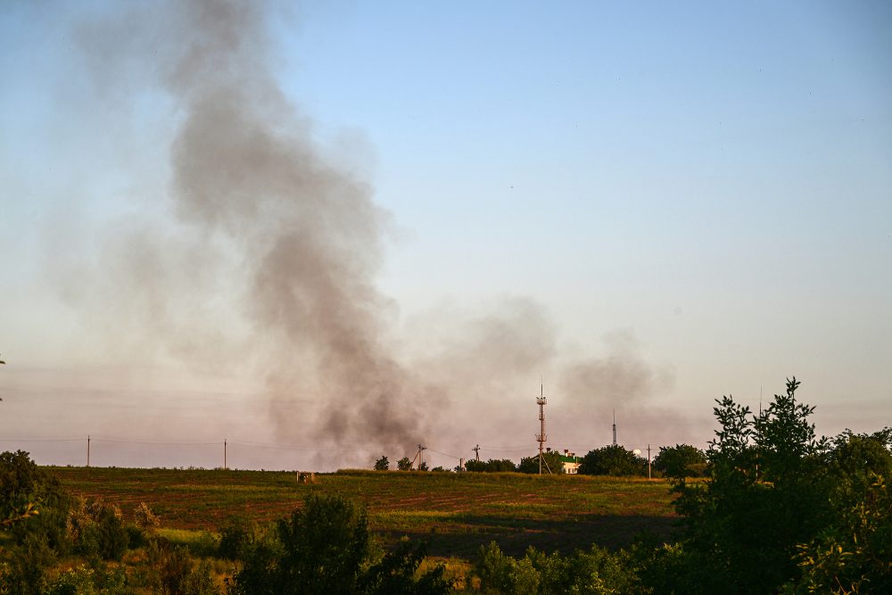 Rauch über Kramatorsk in der Ukraine (Archivbild: Miguel Medina/AFP)