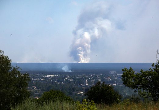 Blick auf Lyssytschansk am 21. Juni (Bild: Anatolii Stepanov/AFP)