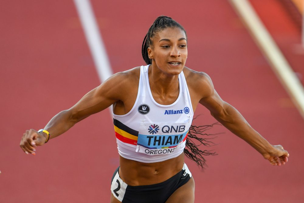 Nafissatou Thiam bei der Leichtathletik-WM in Eugene (Bild: Erik Van Leeuwen/Belga)