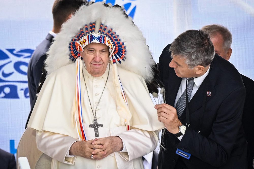 Papst Franziskus in Kanada (Bild: Patrick T. Fallon/AFP)