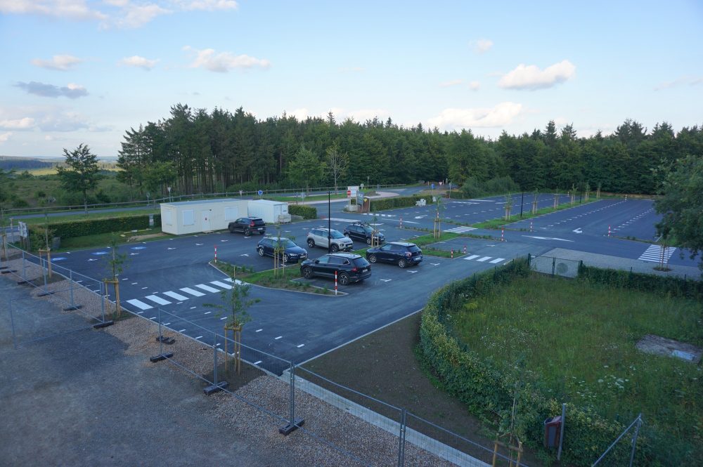 Der Parkplatz am Signal de Botrange
