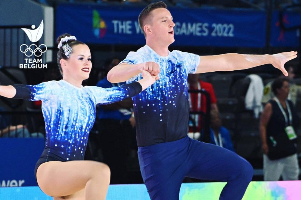 Die Bütgenbacher Rock'n'Roller Marie Peters und Benedikt Andres haben den neunten Platz erreicht (Bild: Team Belgium)