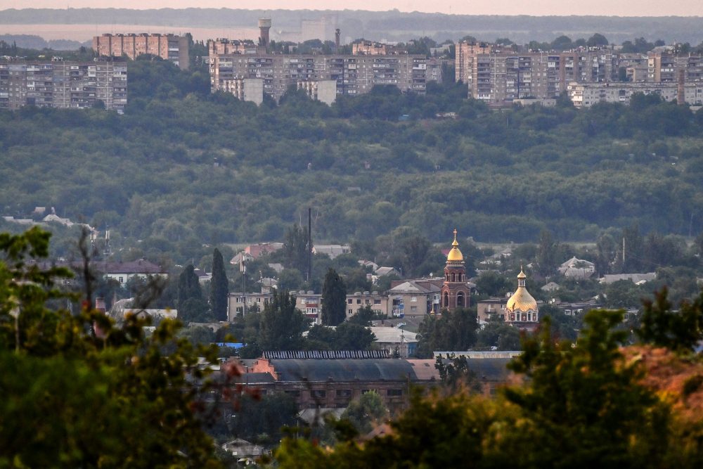 Blick auf Slowjansk (Bild: Miguel Medina/AFP)