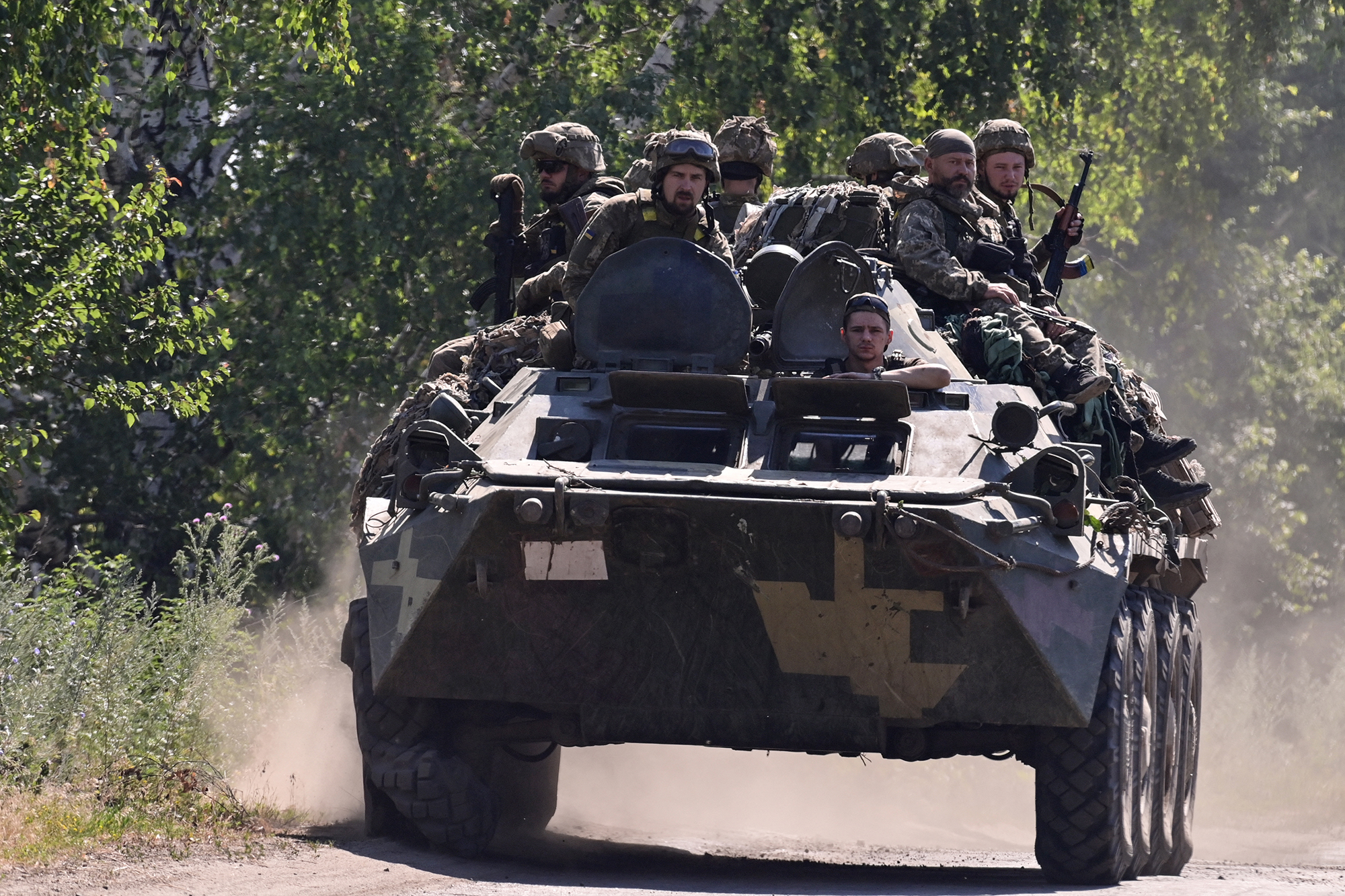 Ukrainische Soldaten in der Region Donezk (Bild: Miguel Medina/AFP)