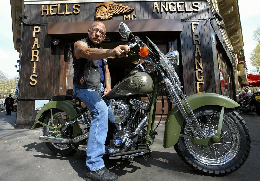 Die "Hells Angels"-Führungsfigur Sonny Barger am 16.4.2004 in Paris (Bild: Joel Saget/AFP)