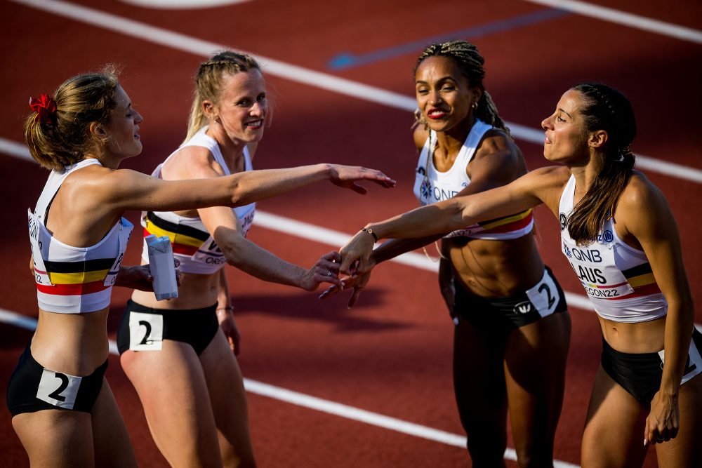 Helena Ponette, Imke Vervaet, Naomi Van den Broeck und Camille Laus (Bild: Jasper Jacobs/Belga)