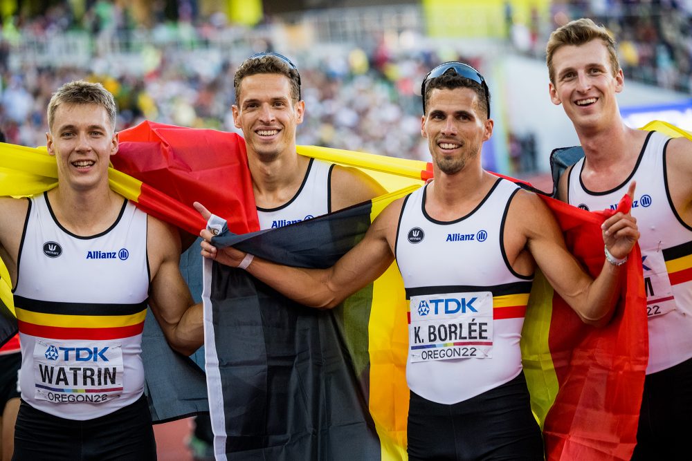 Belgian Tornados holen dritte Medaille für Belgien in EugeneBelgian Tornados holen dritte Medaille in Eugene (Bild: Jasper Jacobs/Belga)