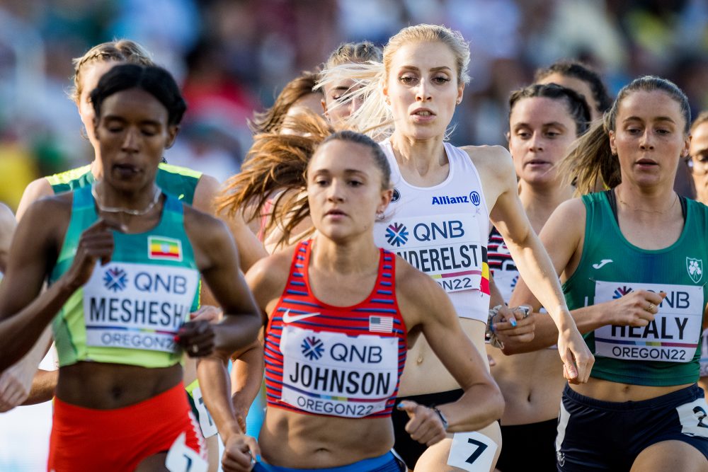 Elise Vanderelst bei der Leichtathletik-WM in Eugene, Oregon (Bild: Jasper Jacobs/Belga)