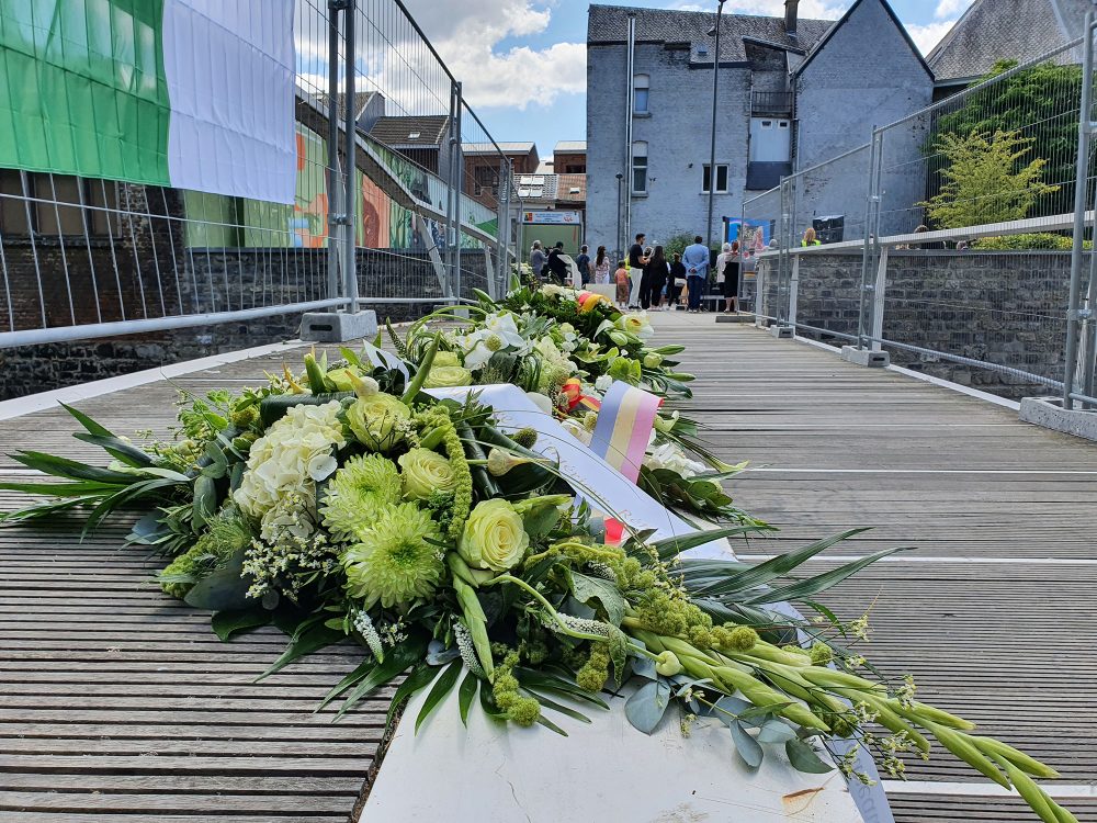 Gedenkfeier für die Flutopfer in Verviers