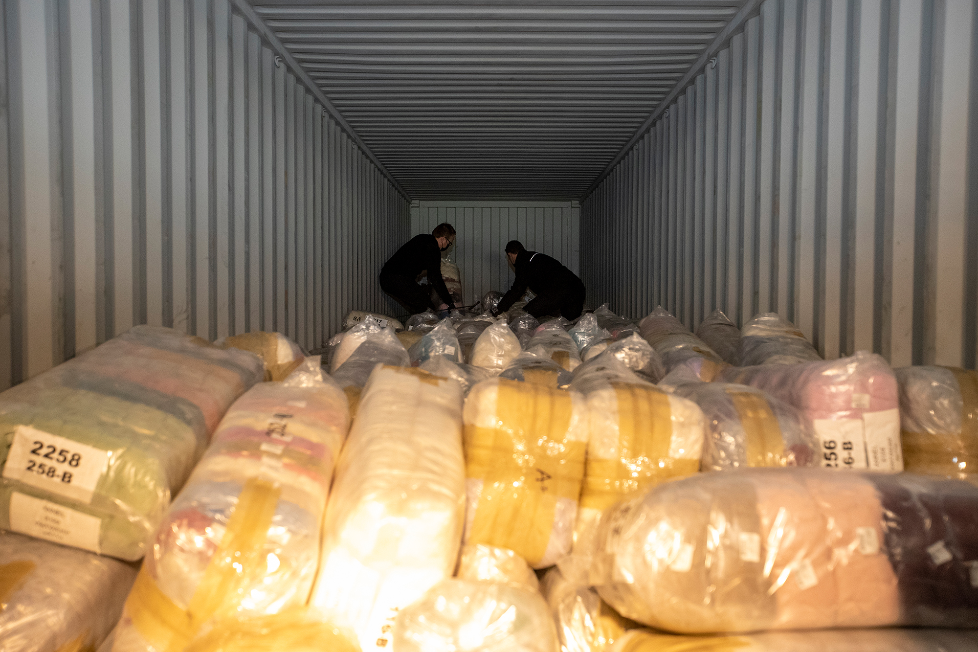 Geschmuggelte Drogen in einem Container (Bild: Nicolas Maeterlinck/Belga)