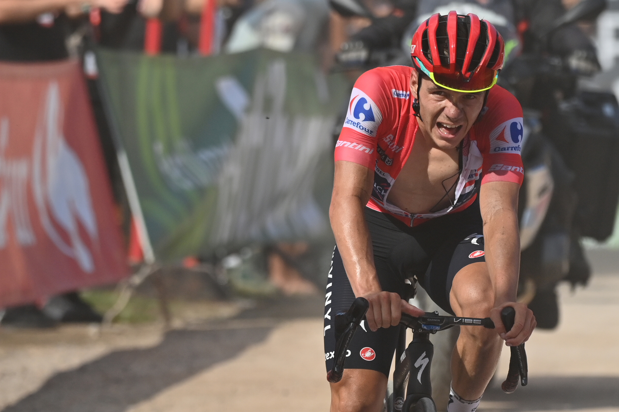 Remco Evenepoel bei der neunten Etappe der Vuelta (Bild: David Stockman/Belga)