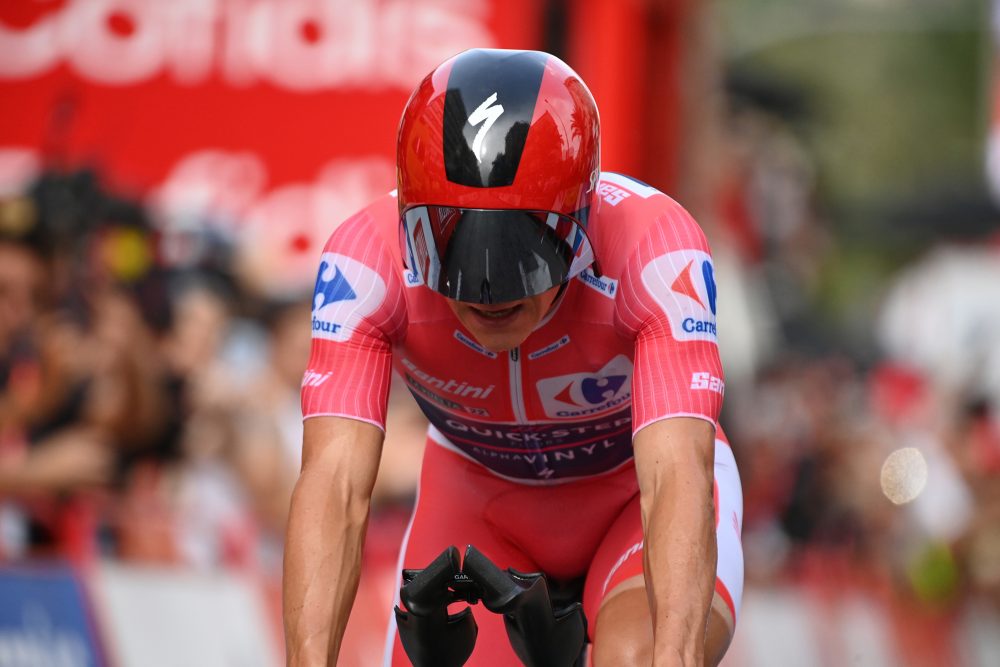 Remco Evenepoel gewinnt das Zeitfahren der Vuelta (Bild: David Stockman/Belga)