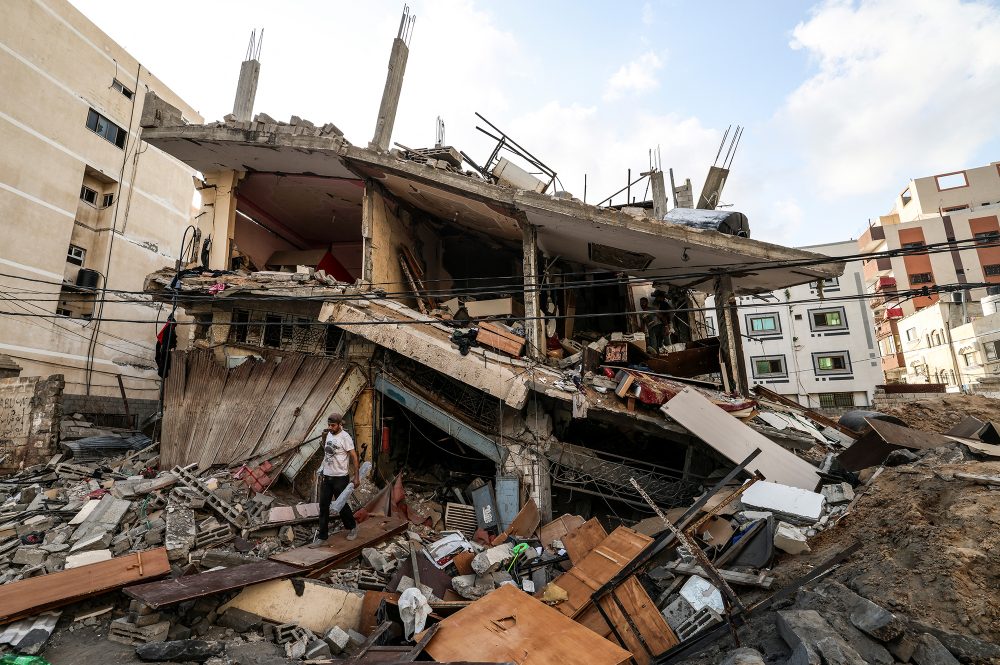 Gaza City am Sonntag (Foto: Mahmud Hams/AFP)