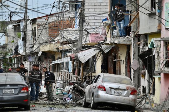 Explosion in Ecuador