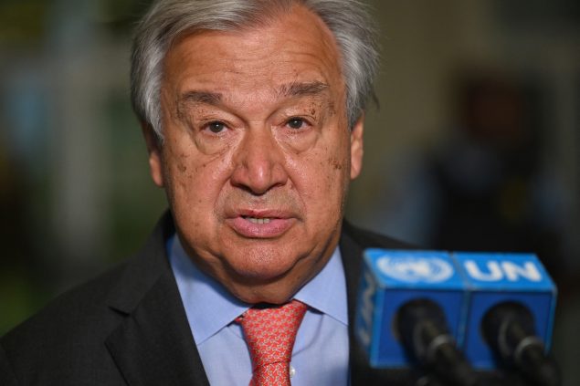 UN-Generalsekretär António Guterres (Bild: Angela Weiss/AFP)